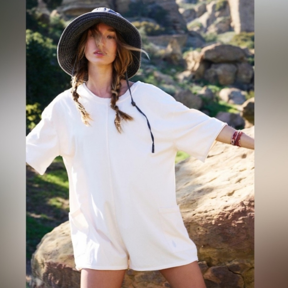 NWOT Free People Hot Shot Tee Romper size S